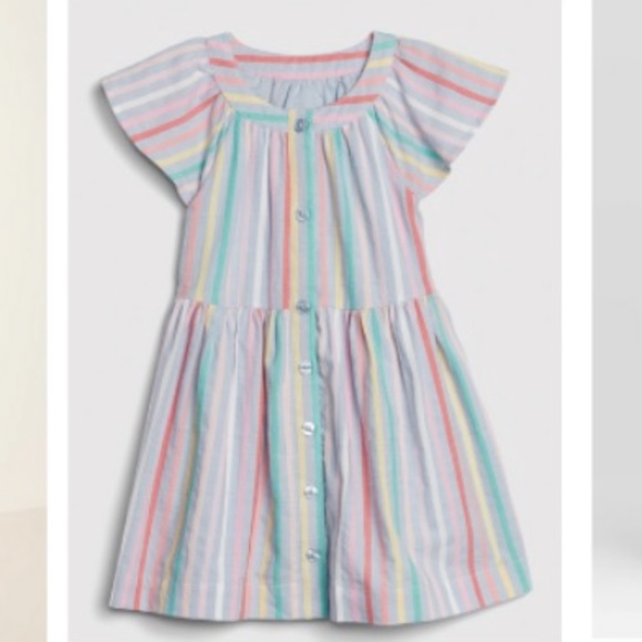 GAP Other - Baby Gap Toddler Stripe Flutter Shirtdress in Candy Stripe